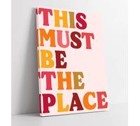 This Must Be The Place, Talking Heads Lyrics Quote Canvas Wall Art Print Picture - 12 inch wide x 18 inch high (Frame Depth 30mm)
