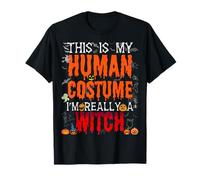 This My Human Costume I'm Witch Tee - Funny Halloween Witch T-Shirt