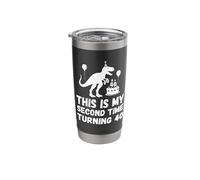 This My Second Time Turning 40 Funny 80th Birthday Old Stainless Steel Insulated Tumbler