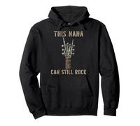 This Nana Can Still Rock On Skeleton Hand Guitar Birthday Pullover Hoodie