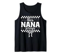 This Nana Prays Faith Checkered Bow Tank Top