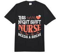 This Night Shift Nurse Needs a Break Comfort Colors Adult Heavyweight T-Shirt