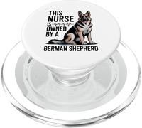 This Nurse Is Owned By A German Shepherd Dog PopSockets PopGrip for MagSafe