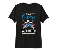 This Nurse is Vaccinated Pro Vaccine Life Vaxxer Vax Nursing Premium T-Shirt