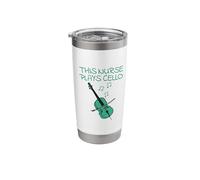 This Nurse Plays Cello, Cellist String Musician Stainless Steel Insulated Tumbler