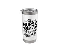 This Nurse Survived Another Night Shift Stainless Steel Insulated Tumbler