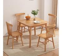 This Office Reception Conference Room Coffee Table, Negotiation Table, 3/5-Piece Dining Table Set for 2-4 People, Kitchen Table Set 2/4 Chairs, square with chairs set