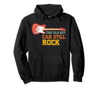 This Old Guy Can Still Rock Guitar Vintage Guitarist Retro Pullover Hoodie