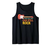 This Old Guy Can Still Rock Guitar Vintage Guitarist Retro Tank Top