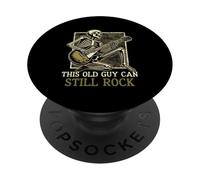 This Old Guy Can Still Rock Musical Guitarist Fathers Day PopSockets Adhesive PopGrip