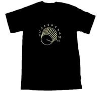 This One Goes to Eleven' Cool Gold 11 Knob Spinal Tap Mens T-Shirt Size XXL Black S