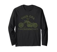 This Opa Is A Classic Funny Motorcycle Fathers Day Biker Hog Long Sleeve T-Shirt
