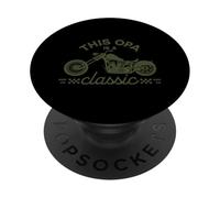 This Opa Is A Classic Funny Motorcycle Fathers Day Biker Hog PopSockets Adhesive PopGrip