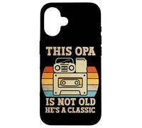 This Opa Is Not Old Hes A Classic Retro Music Cassette Tape Case for iPhone 16