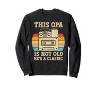 This Opa Is Not Old Hes A Classic Retro Music Cassette Tape Sweatshirt