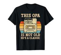 This Opa Is Not Old Hes A Classic Retro Music Cassette Tape T-Shirt