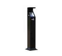 This Outdoor Standing Ashtray Vertical Cigarette Disposal Column for Patios Gardens Hotels Pubs & OfficesDurable WeatherResistant Easy to Clean