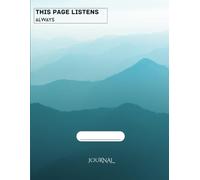 This Page Listens Always- Self mirroring journal: 90 GSM, Ruled, Paperback: The Map to Your Inner Landscape