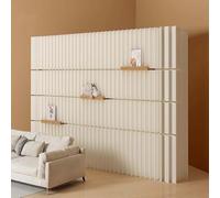 This Paper portable room dividers,indoor paper folding privacy screens with storage shelves,freely retractable paper screen partition with storage function,suitable for various settings(H78.