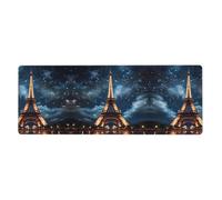 This Paris Tower Keyboard and Mouse pad, 12x31.5 inches in Size, is Designed for Computers, Consoles, Offices, and is Also Suitable for Games and Study.