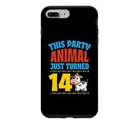 This Party Animal Just Turned 14 Year Old Cow Theme Birthday Case for iPhone 7 Plus/8 Plus