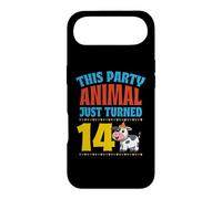 This Party Animal Just Turned 14 Year Old Cow Theme Birthday Case for iPhone Air
