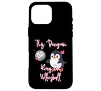 This Penguin Runs On Volleyball Player Serve Animal Lover Case for iPhone 16 Pro Max
