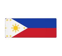 This Philippine Flag Keyboard and Mouse pad, 12x31.5 inches in Size, is Designed for Computers, Consoles, Offices, and is Also Suitable for Games and Study.