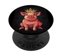 This Pig's Got the Crown and the Humor PopSockets Adhesive PopGrip