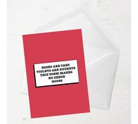 This Poem Makes No Sense Greetings Card - Standard Card