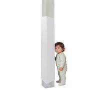 This Pole Padding Wrap for Kids, 4 ft Height, Crash Pad for 3 to 12 in Square Poles, Outdoor Post Protector Cover, Ideal for Garage and Basement Use