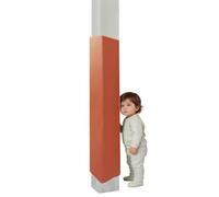 This Pole Padding Wrap for Kids, 4 ft Height, Crash Pad for 3 to 12 in Square Poles, Outdoor Post Protector Cover, Ideal for Garage and Basement Use