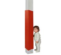 This Pole Padding Wrap for Kids, 4 ft Height, Crash Pad for 3 to 12 in Square Poles, Outdoor Post Protector Cover, Ideal for Garage and Basement Use