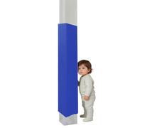 This Pole Padding Wrap for Kids, 4 ft Height, Crash Pad for 3 to 12 in Square Poles, Outdoor Post Protector Cover, Ideal for Garage and Basement Use