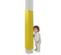 This Pole Padding Wrap for Kids, 4 ft Height, Crash Pad for 3 to 12 in Square Poles, Outdoor Post Protector Cover, Ideal for Garage and Basement Use