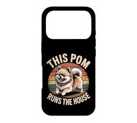 This Pom Runs the House - Retro Vintage Pomeranian Case for iPhone 17 Pro