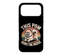 This Pom Runs the House - Retro Vintage Pomeranian Case for iPhone 17 Pro Max