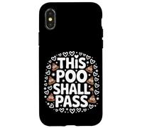 This Poo Shall Pass Funny Pun Joke Case for iPhone X/XS
