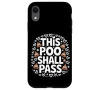 This Poo Shall Pass Funny Pun Joke Case for iPhone XR