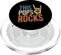 This Pops Rocks Fathers Day Rock Music Skeleton PopSockets PopGrip for MagSafe