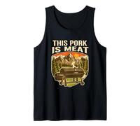 This Pork is Meat Funny Anti-Vegan Barbecue Smoker Pun Tank Top