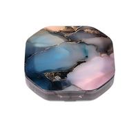 This Portable Abstract Marblepattern Compartmentalized Pillbox Can Be Placed in A Pocket Or Wallet to Store Vitamins, Medicines/Fish Oil/Health Supplements/Other Medications.