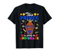 This Prince Is Going To 2nd Grade Back To School Afro Boy T-Shirt