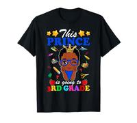 This Prince Is Going To 3rd Grade Back To School Afro Boy T-Shirt