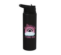 This Princess is 7 Years Old! 7th Birthday Seventh Birthday Stainless Steel Insulated Water Bottle