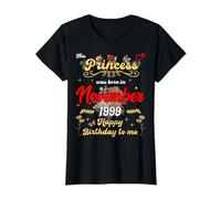 This Princess Was Born in November 1999 November birthday T-Shirt