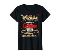 This Princess Was Born in October 1999 October birthday T-Shirt
