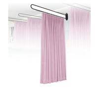 This Privacy Partition Curtain, U-shaped Room Divider, Metal Support Wall-mounted Curtain, Flat Hook Medical Curtain for Fitting Room Beauty Salon Bedroom(Dark Blue,230cm/1PCS)