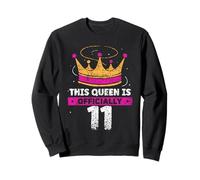 This Queen Is Officially 11 Age Years Birthday Old Cute Sweatshirt