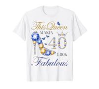 This Queen Makes 40 Look Fabulous 40th Birthday Queen B-day T-Shirt